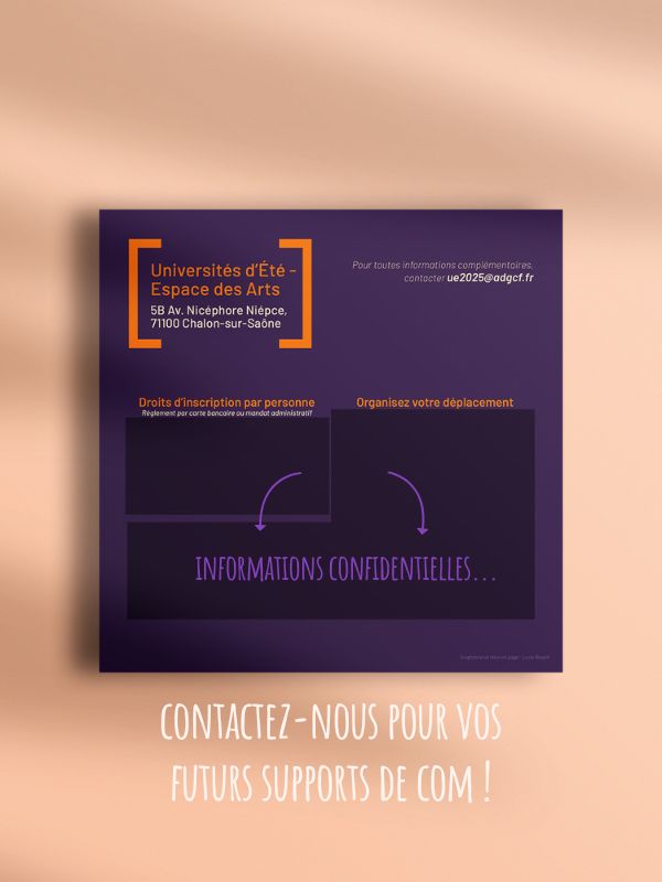 Support imprimé pour événement institutionnel
